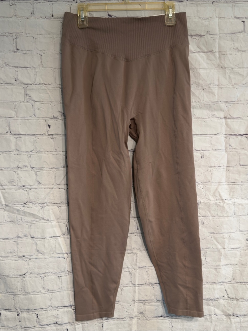 PINK Victoria's Secret Ribbed Seamless Leggings Taupe XXL